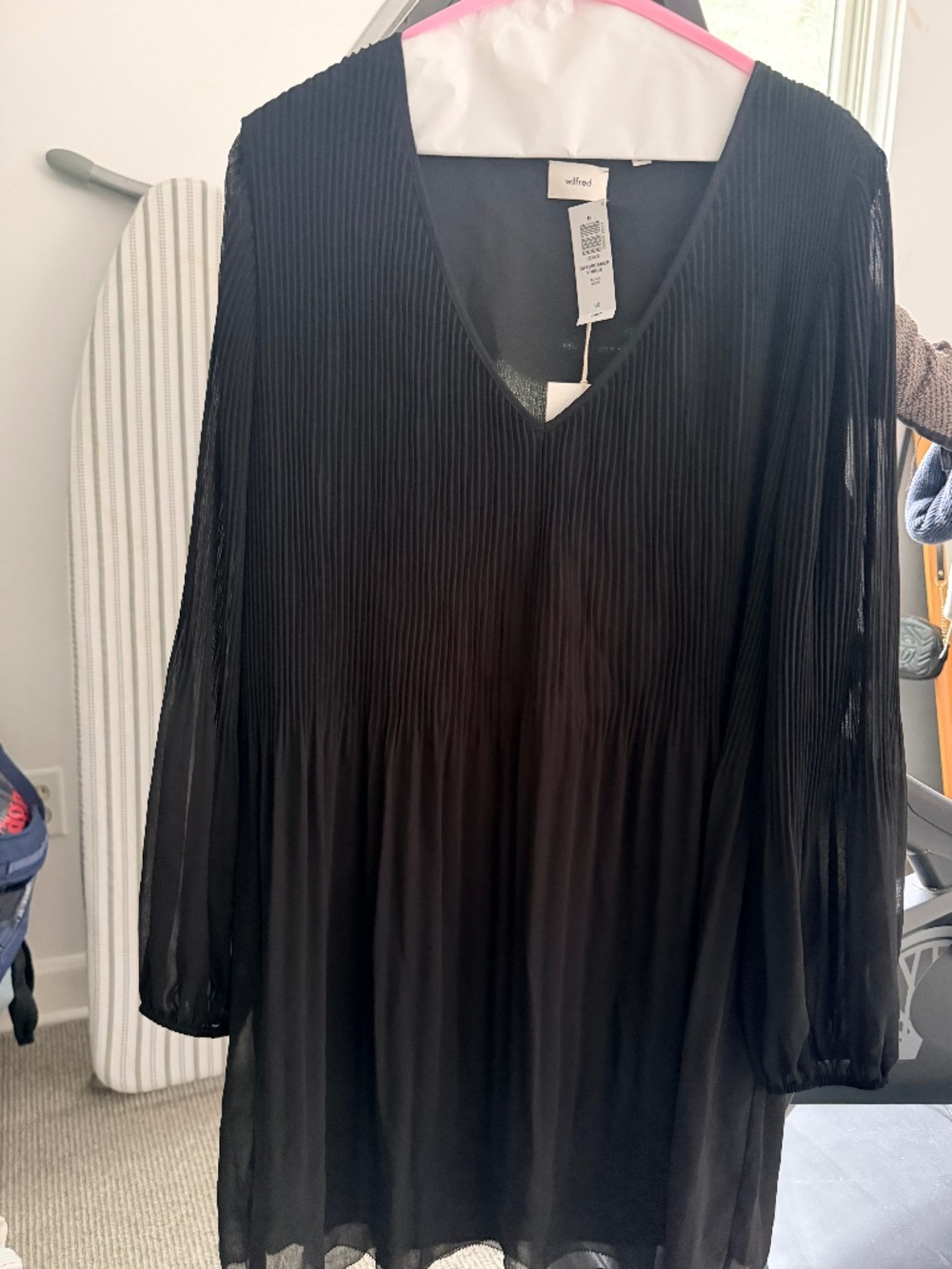 Wilfred Pleated Dropwaist Dress. NWT